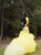 Sweep Train Yellow Evening Dresses