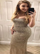 Mermaid Sweetheart Beadings Golden Prom Dresses