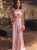 Sweep Train Pink Evening Dresses