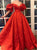 A Line Off the Shoulder Satin Prom Dresses with 3D Flower Appliques