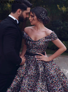 Sweep Train Zipper Up Evening Dresses