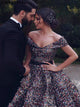 Sweep Train Zipper Up Evening Dresses