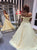 Off Shoulder A Line Yellow Chiffon Prom Dresses