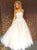 A Line Strapless Appliques Floor Length Prom Dresses