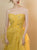 Sweep Train Yellow Evening Dresses with Ruffles