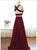 Sweep Train Red Criss Cross Evening Dresses