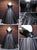 Black V Neck Tulle Prom Dresses 