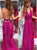 A Line Sleeveless Sweep Train Pleats Prom Dresses