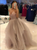 Sweep Train Champagne Pleats Evening Dresses