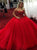 Sweep Tain Sleeveless Red Prom Dresses