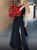 A Line Halter Black V Neck Satin Criss Cross Prom Dresses