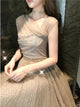 Golden Tulle Evening Dresses