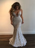 Mermaid Spaghetti Straps  Sequins Prom Dress LBQ0881