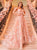 A Line V Neck Cut Out Backless Prom Dresses