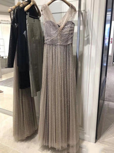 Slit Floor Length Prom Dresses