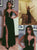 A Line Floor Length Black Prom Dresses