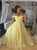 A Line Off the Shoulder Chiffon Prom Dresses 