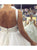 A Line Ivory Tulle V Neck Spaghetti Straps Prom Dresses LBQ2075