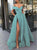 A Line Green Prom Dresses