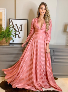 Long Sleeves Evening Dresses