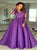 Floor Length Purple Evening Dresses