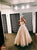 A Line Spaghetti Straps Appliques Tulle Prom Dresses