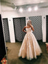 A Line Spaghetti Straps Appliques Tulle Prom Dresses LBQ2161