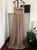 Chic Sequins A Line Straps Tulle Sweep Train Prom Dresses