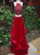 Sweep Train Red Ruffles Evening Dresses