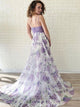 Sweep Train Purple Evening Dresses