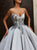 Spaghetti Strap Sweep Train Satin Appliques Prom Dresses