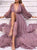 Mermaid V Neck Tulle Prom Dresses with Sweep Train