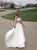 A Line Criss Cross Chiffon Beadings Prom Dresses