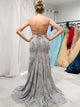 Sweep Train Lace Up Evening Dresses