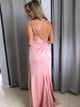 Sweep Train Pink Evening Dresses