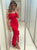 Asymmetrical Sleeveless Red Prom Dresses