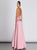 Sweep Train Pink Evening Dresses