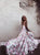 Sweep Train Pink Evening Dresses
