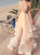 Sleeveless Scoop Floor Length Prom Dress with Ruffles