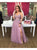 A Line Spaghetti Straps Appliques Tulle Prom Dresses 