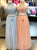 Two Piece A Line Halter Tulle Beadings Pink Prom Dresses