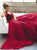 Sweep Train Red Evening Dresses