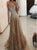 Off the Shoulder Long Sleeves Prom Dresses