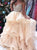 A Line Spaghetti Straps Beadings Ruffles Prom Dresses