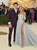 Sweep Train Grey Evening Dresses
