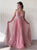 A Line Sequins Sweetheart Tulle Prom Dresses