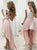 A Line Jewel Sleeveless High Low Pearl Pink Chiffon Prom Dresses