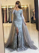 Mermaid Tulle With Appliques Detachable Train