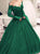 Sweep Train Long Sleeves Satin Prom Dresses