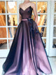 Sleeveless Sweep Train Black Tulle Prom Dresses